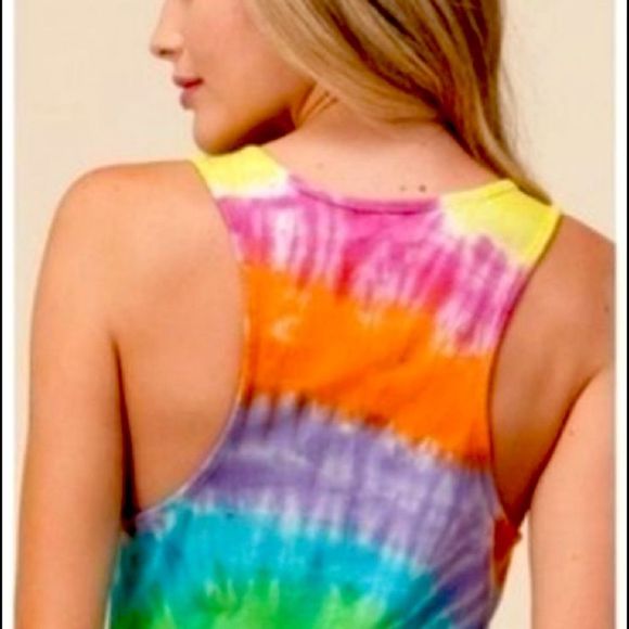 Tie Dye Rainbow Mini Dress - Picture 13 of 16